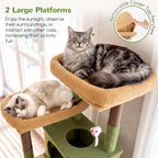 Globlazer Torre alta para gatos de varios niveles de cactus resistente de