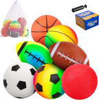 Juego de 7 bolas suaves para niños, juguetes deportivos al aire