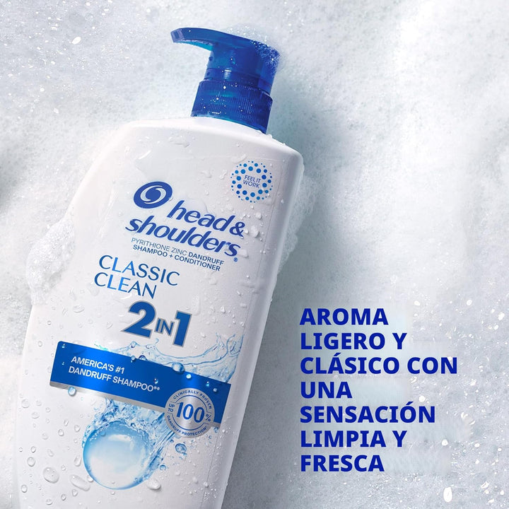 Head &amp; Shoulders Champú y acondicionador anticaspa Classic Clea...