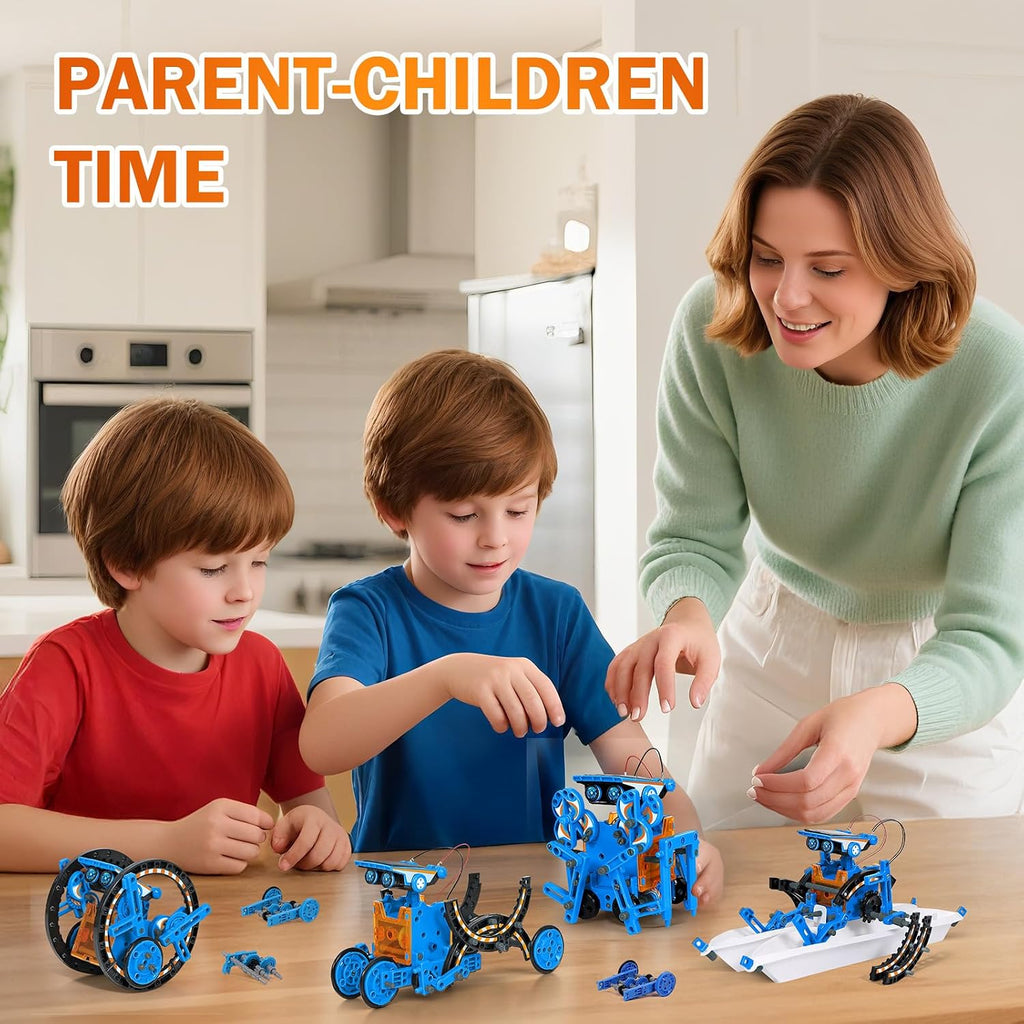 AESGOGO Kits de robot de energía solar STEM 12 en 1, juguetes para niños de 8 a 13 años, kit de construcción de robot educativo científico para niños, juego de experimentos de bricolaje, regalos de cumpleaños para niños de 8, 9, 10, 11, 12 años, niños y