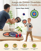 Juego de pelota para lanzar y atrapar, guante de béisbol 2 en 1 para niños pequeños y tablero objetivo, juguete pegajoso para atrapar juguetes al aire libre, juegos al aire libre, patio trasero, playa
