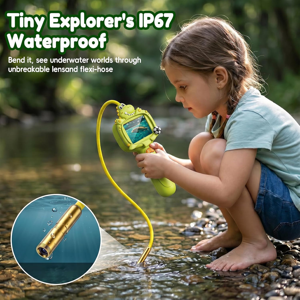 Juguete de cámara de boroscopio para niños con luz, juguete educativo STEM Science para niños y niñas de 3, 4, 5, 6, 7, 8 años, regalo de cumpleaños, descubrimiento y exploración, batería de 650 mAh