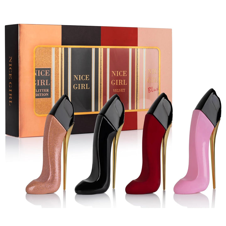 Nice Girl - Juego de 4 mini perfumes de regalo para mujer, fraganci...