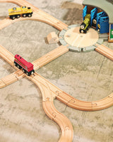 SainSmart Jr Tren de madera 24 piezas expansión de pista