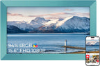 Frameo - Marco de fotos digital WiFi HD de 15.6 pulgadas, color azul