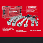 CRAFTSMAN - Juego de herramientas mecánicas Versastack, mando de 1/4 y 3/8 pulgadas, 71 piezas (CMMT45171)