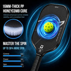 GARYE Paletas de pickleball, raqueta de fibra de carbono cruda T700 con
