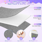 Caja de juguetes Extra Large, Cofre de almacenamiento de juguetes plegable con tapas, 40" x 14" x 16"