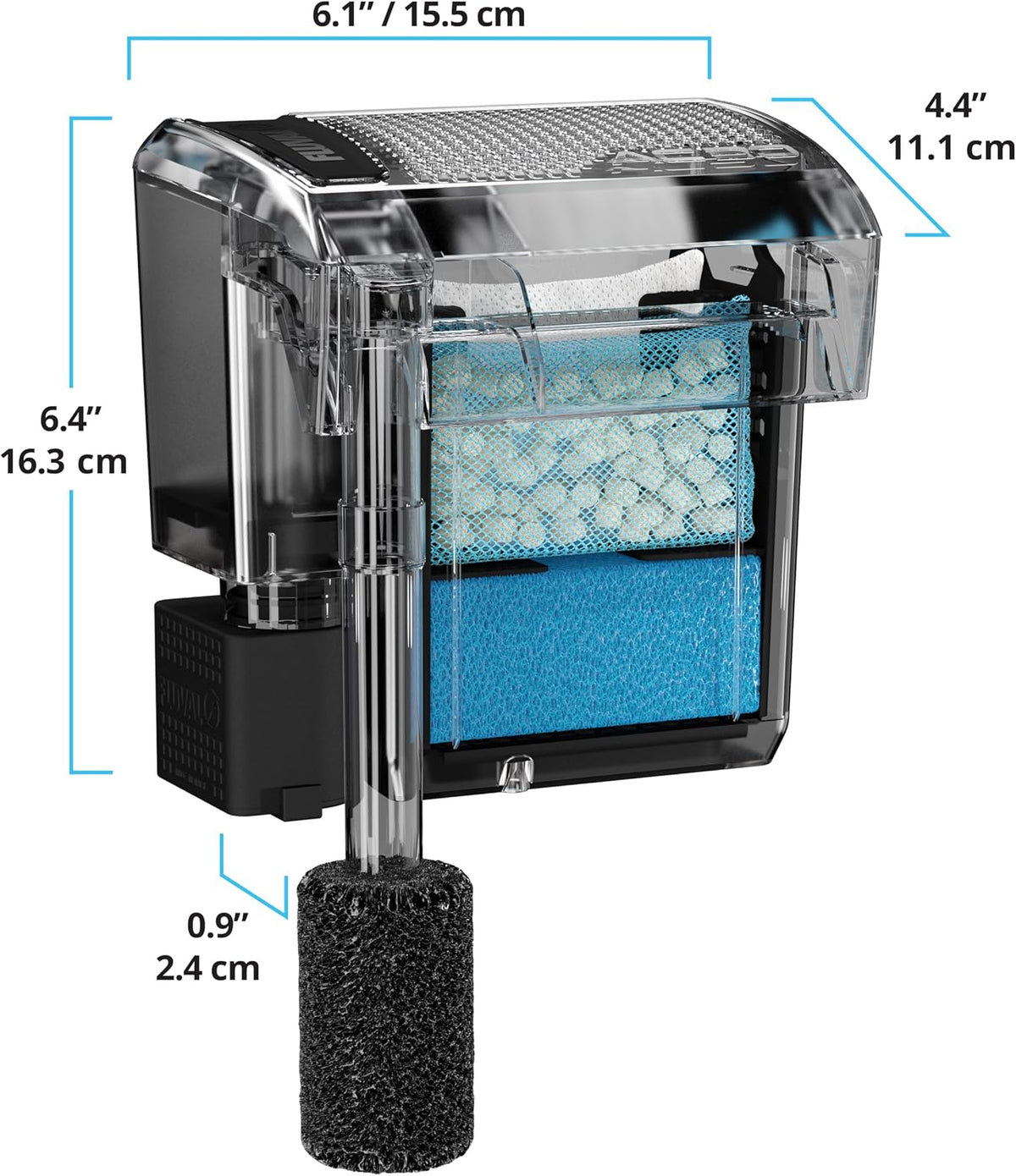 Fluval AquaClear AC30 - Filtro de alimentación para acuarios de 10 a 30
