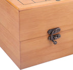 19x19 / Juego de Go de Alta Calidad en Caja de Regalo con Tablero de Piedras de Melamina Convexas Únicas y Juego de Cuencos de Bambú