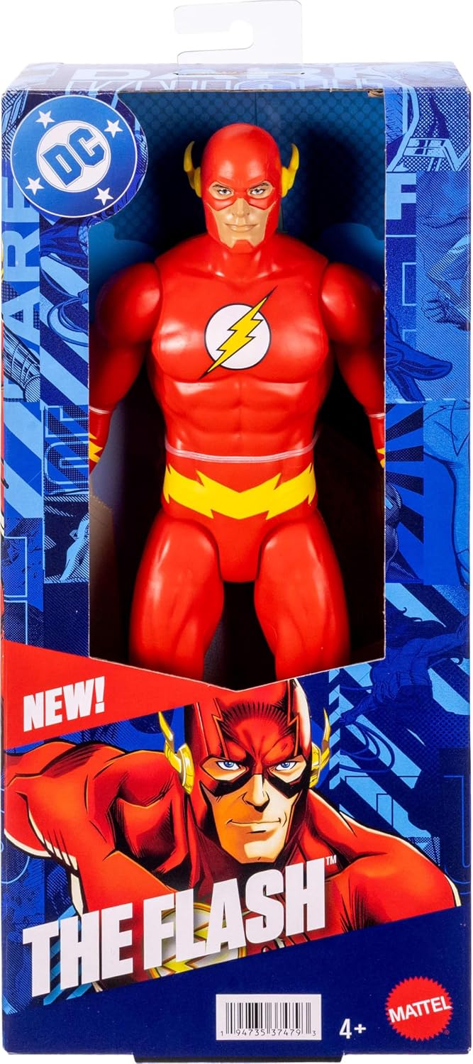 Mattel DC - Figura de acción The Flash de 12 pulgadas, súper traje...
