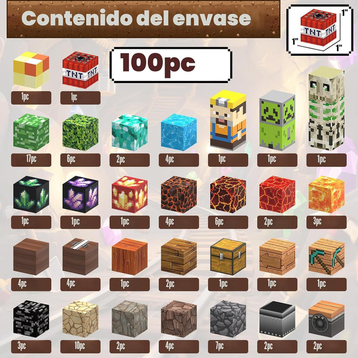 JIMI Juego de bloques magnéticos de construcción, bloques magnético...
