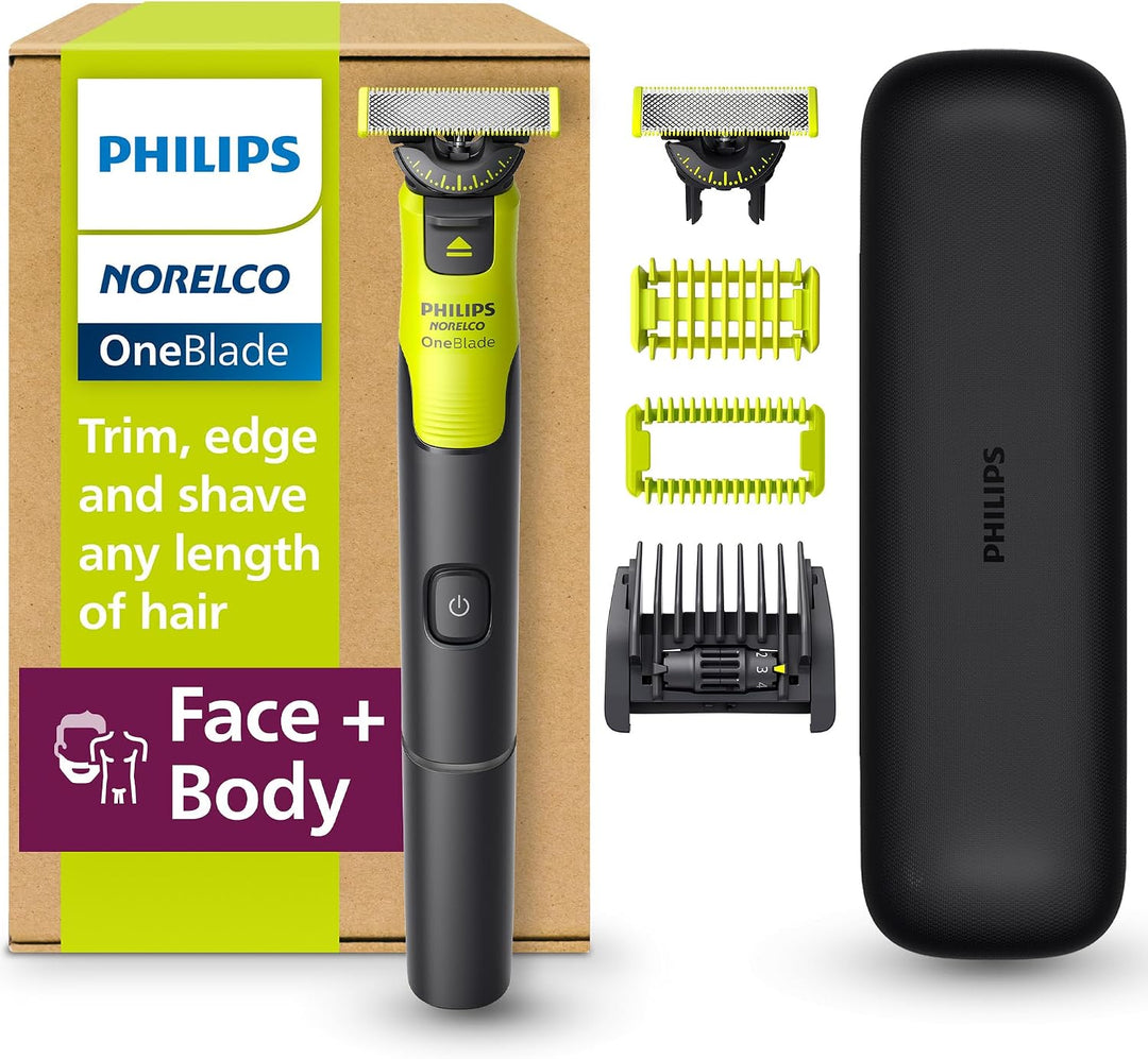 Philips Norelco OneBlade 360 con conectividad híbrida cara + cuerpo...