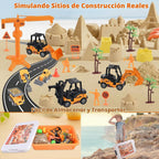 Faburo - Kit de construcción de arena de 34 piezas, juguete sensorial para niños pequeños