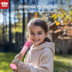 TOY Life Juego de pelota en T para niños de 3-5, 5-8, juego de béisbol para niñas, juegos de soporte de pelota en T con guante de béisbol, camiseta de bate de pelota de béisbol para exteriores e
