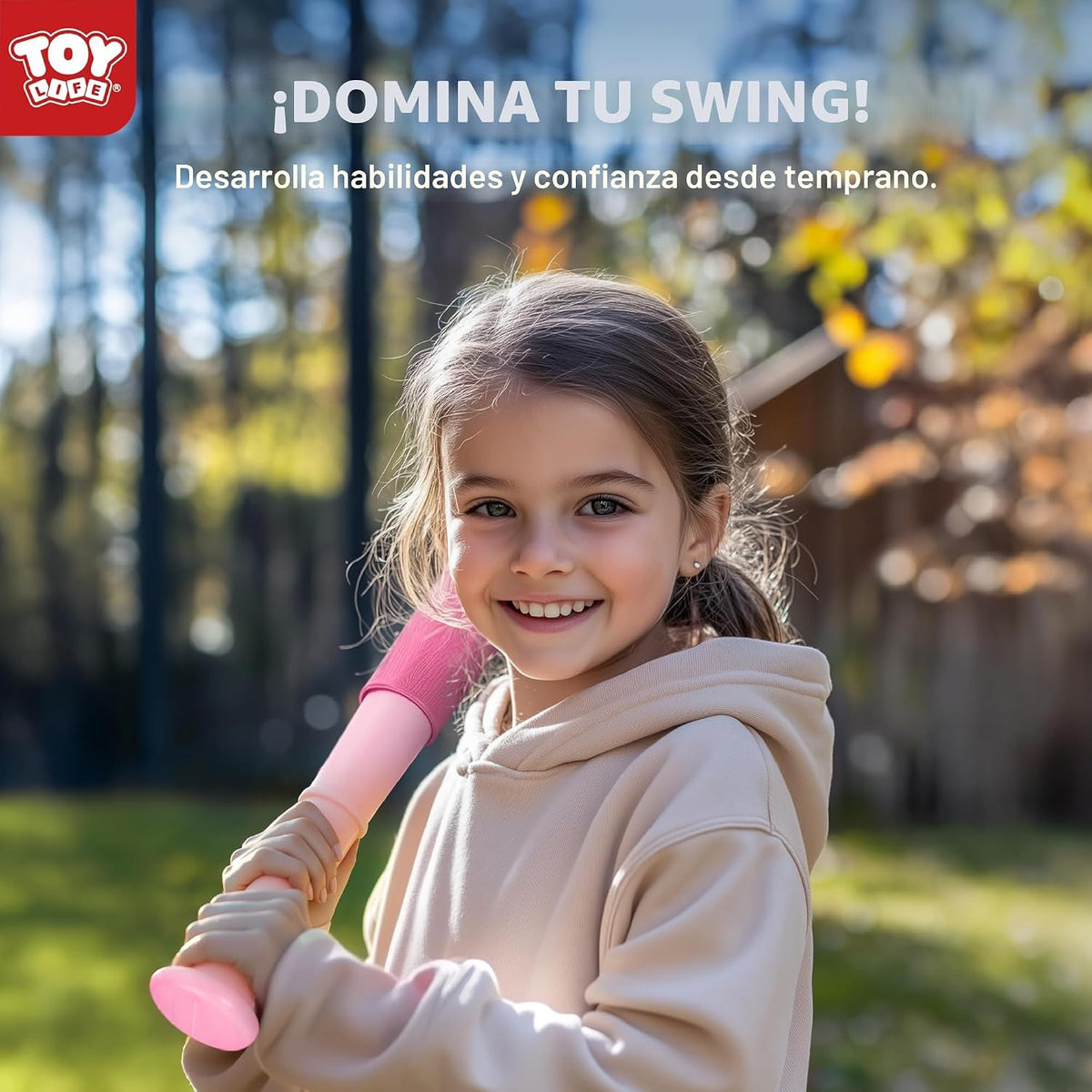 TOY Life Juego de pelota en T para niños de 3-5, 5-8, juego de béisbol para niñas, juegos de soporte de pelota en T con guante de béisbol, camiseta de bate de pelota de béisbol para exteriores e