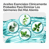 Listerine Enjuague bucal sin alcohol de menta fresca, eliminación d...