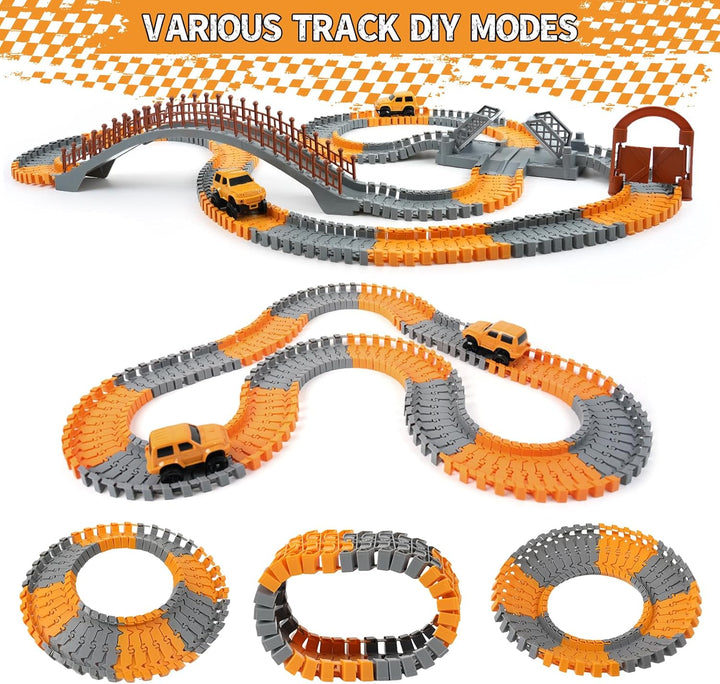 TGJH Kit de expansión de pista flexible de construcción de 100 piez...