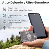 AquaVault ChargeCard - Banco de energía de emergencia ultra delgado...