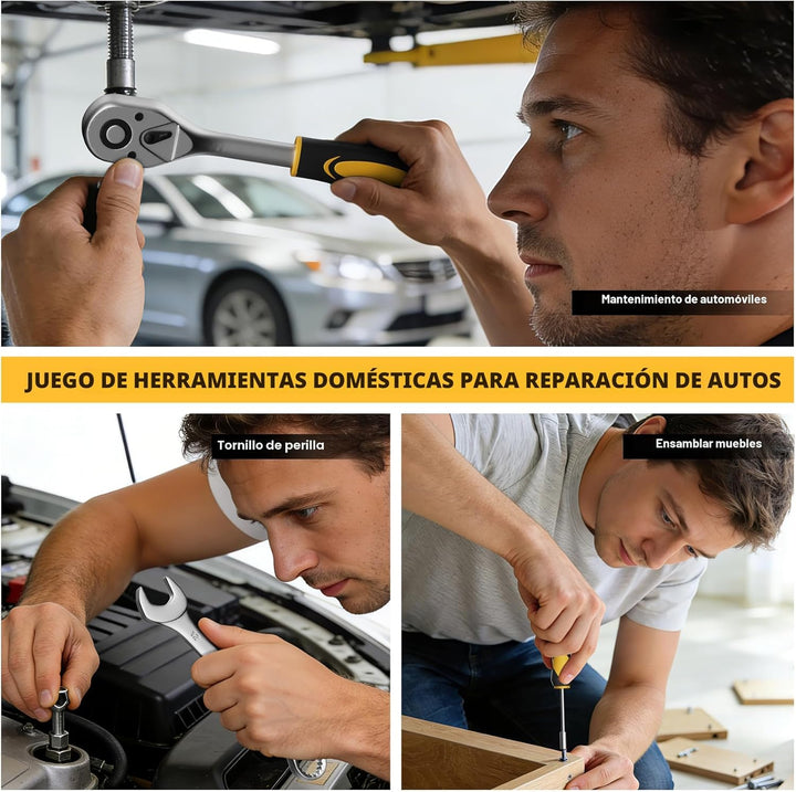 CRESOLVIA Kit de herramientas de 209 piezas para el hogar, juego de...