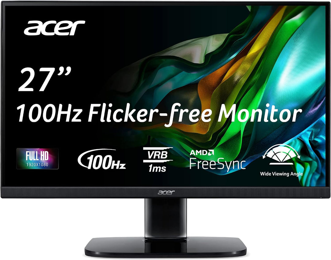 Acer KB272 EBI Monitor de oficina para juegos de marco cero IPS Ful...