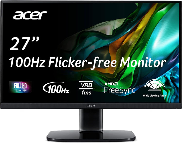 Acer KB272 EBI Monitor de oficina para juegos de marco cero IPS Ful...