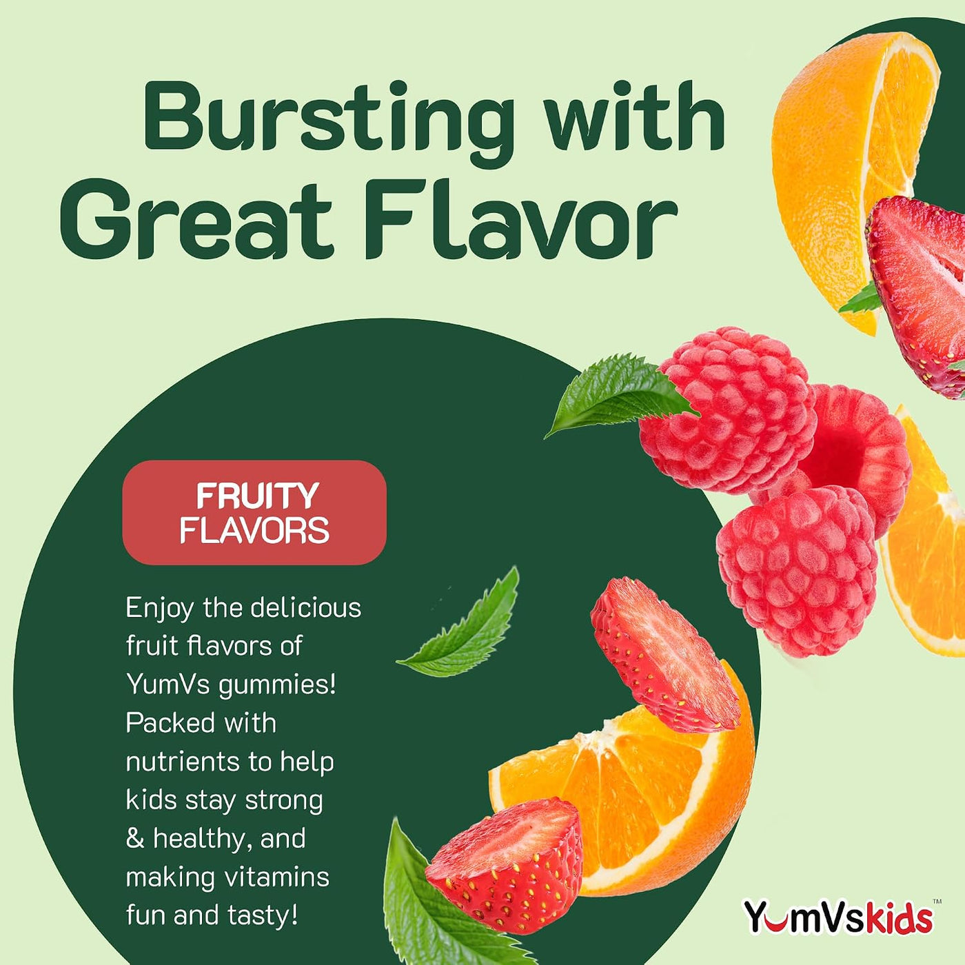 YumVs Kids - Gomitas multivitamínicas masticables con sabor a fruta...