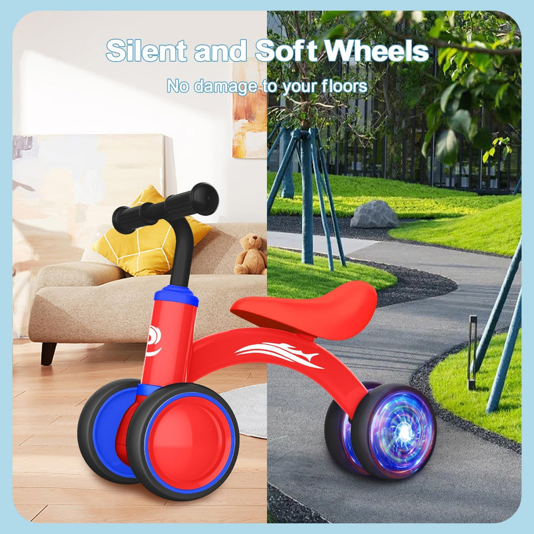 Juguetes de bicicleta de equilibrio para bebés de 1 año de edad, bi...