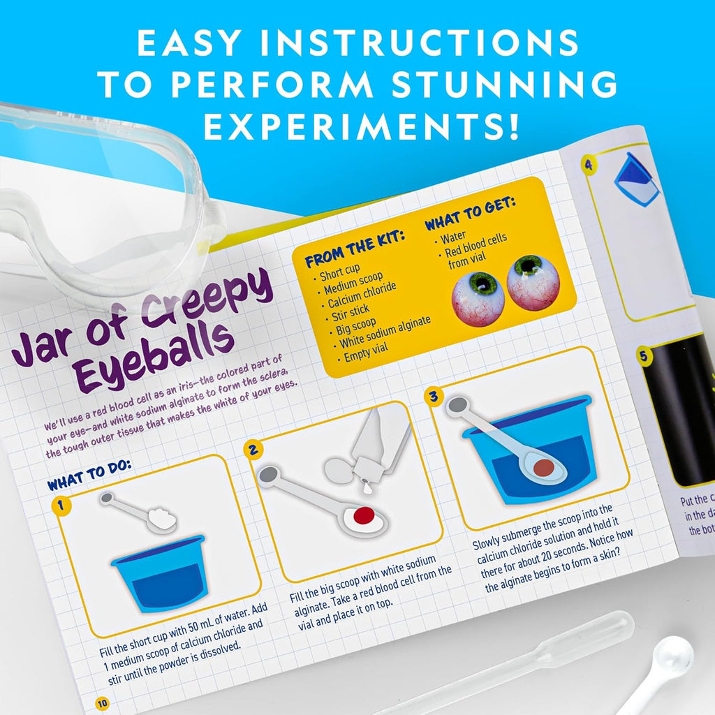 National Geographic Gross Science Kit con 45 Experiments para Kids 8-12