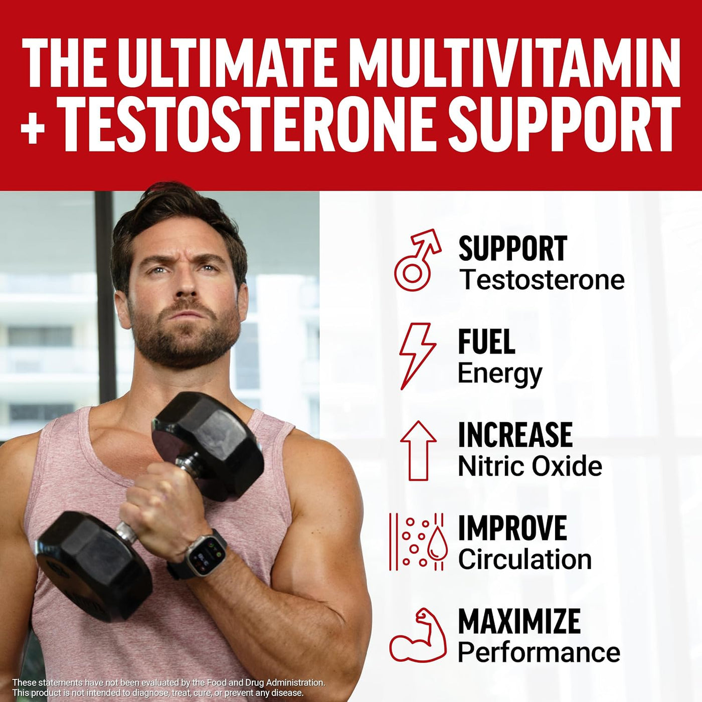 Force Factor Multivitamínico Test X180, multivitamínico de apoyo de...