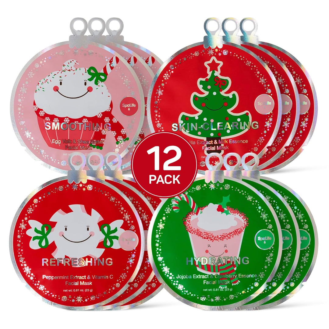 SpaLife Beauty Stocking Stuffers - Paquete de mascarillas faciales...