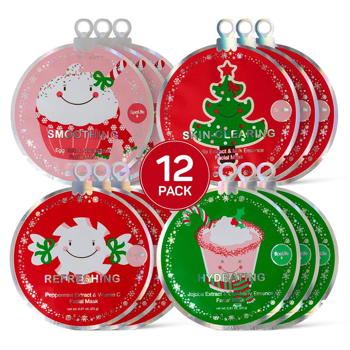SpaLife Beauty Stocking Stuffers - Paquete de mascarillas faciales...