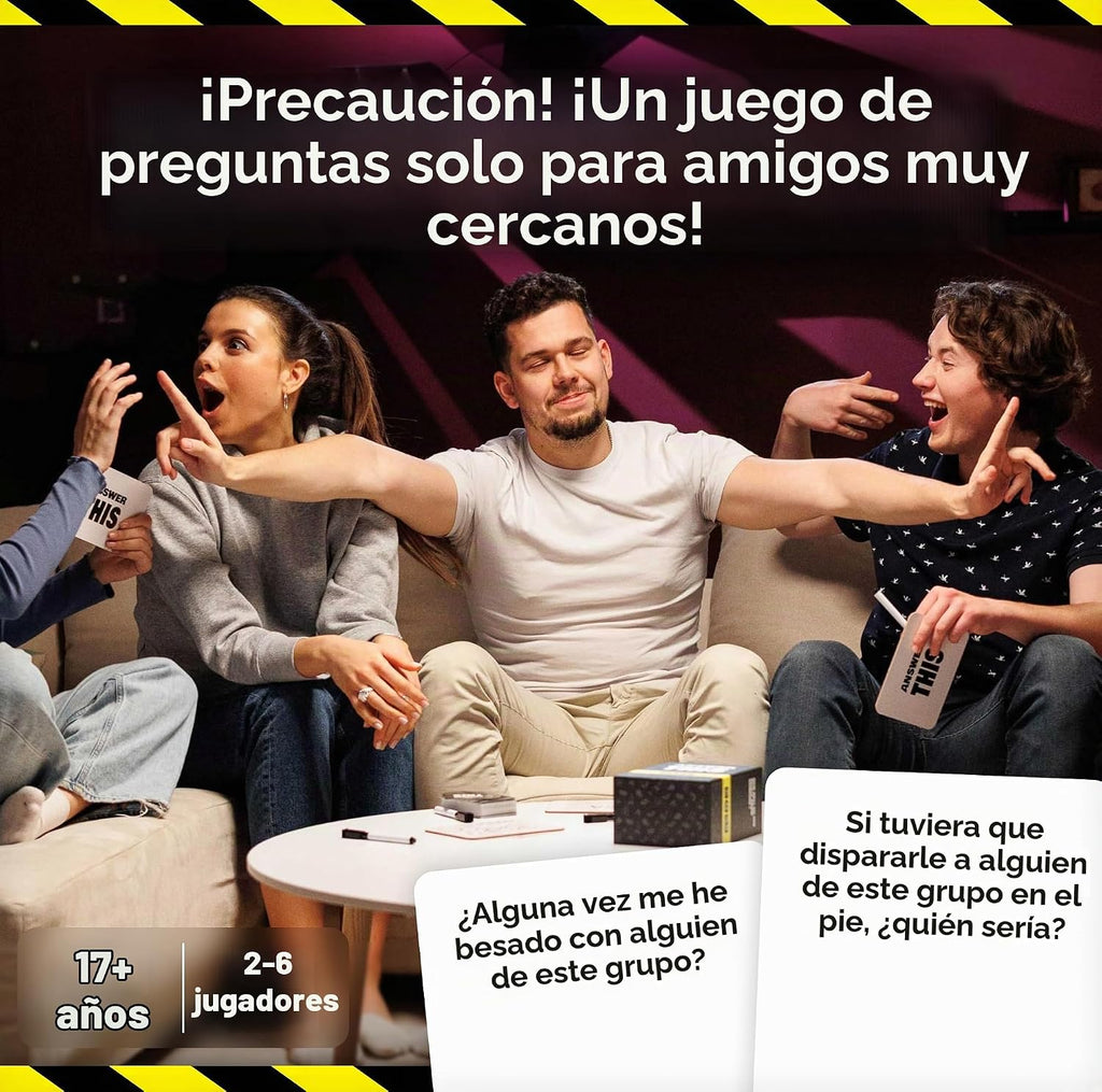 Responde esto - ¿Qué tan bien conoces a tus amigos cercanos? - Divertido juego de cartas de fiesta para adultos - Tarjetas de conversación geniales para una noche de juegos