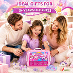 Cubo sensorial de unicornio para niños, kit de arte de arena mágica regalos