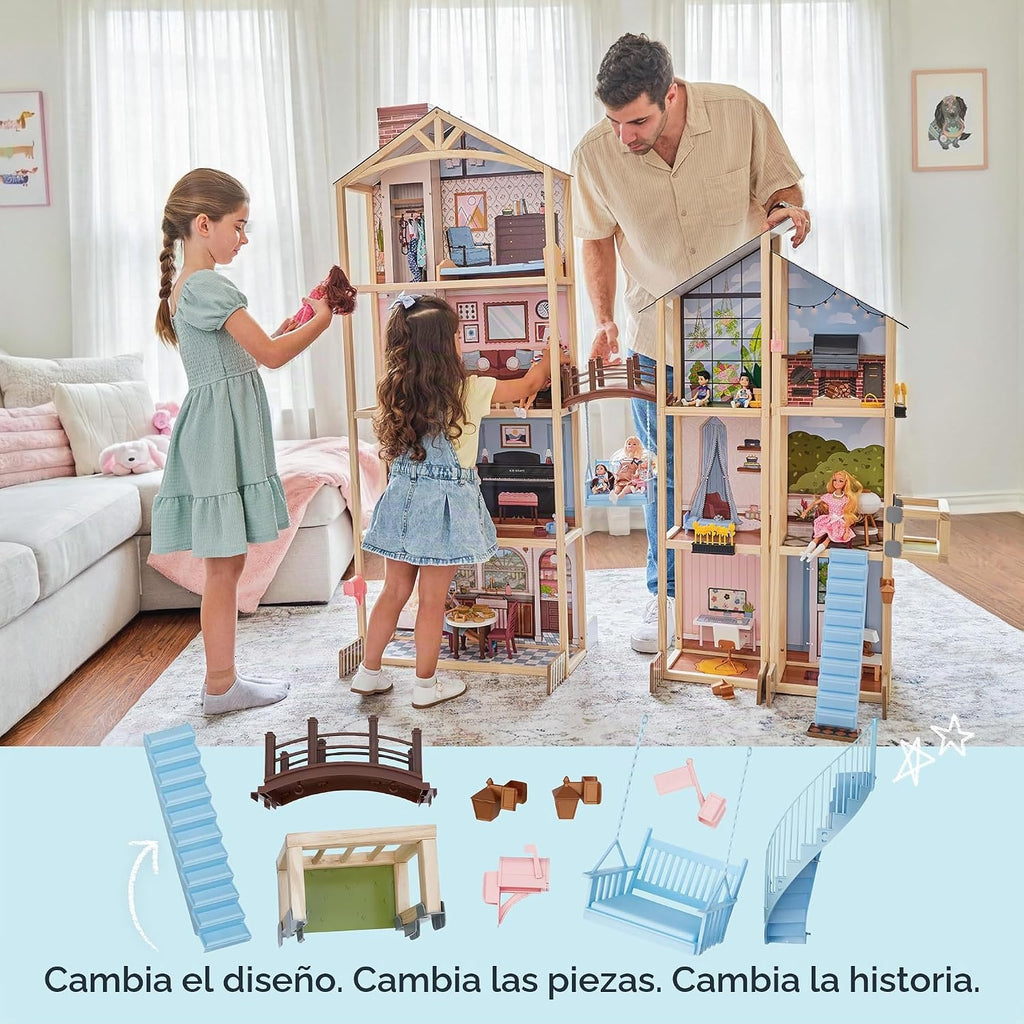 KidKraft Kraft tu Way™ Magnolia Mansion Dollhouse; 71 Pc Amazon Exclusive