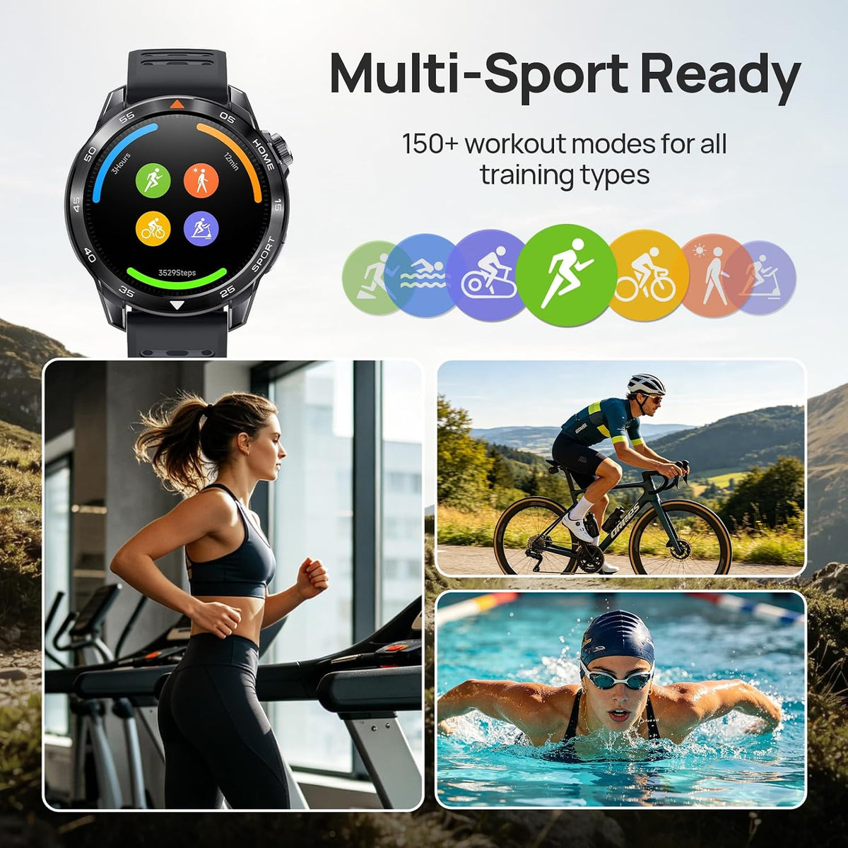 Mibro GS Pro2 - Reloj inteligente GPS de 1.890 in con doble banda GNSS y