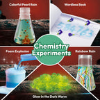 Klever Kits Increíbles kits científicos: juguetes educativos de más de 85 experimentos, actividades STEM con volcán en erupción y árbol de cristal en crecimiento para niños de 6, 7 y 8 años en