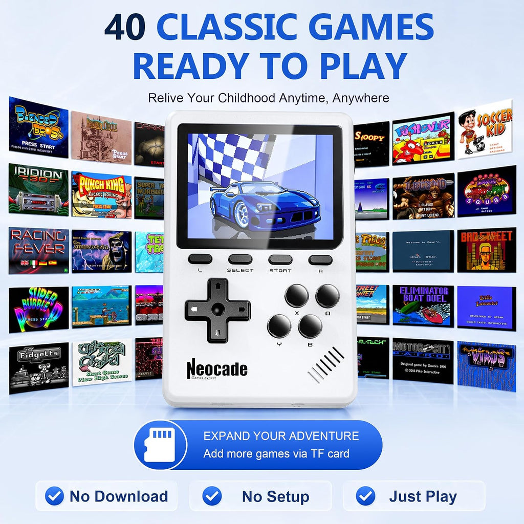 Consola de juegos portátil retro para adultos, pantalla IPS de 3 pulgadas