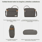 Travelon - Bolso bandolera Heritage antirrobo, pequeño
