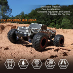 HAIBOXING Coches RC sin escobillas a escala 1/12 903A, 4X4 todoterreno Monster Truck con control remoto rápido de 55 KM/H de velocidad máxima, vehículos RC RTR de grado aficionado todo terreno para