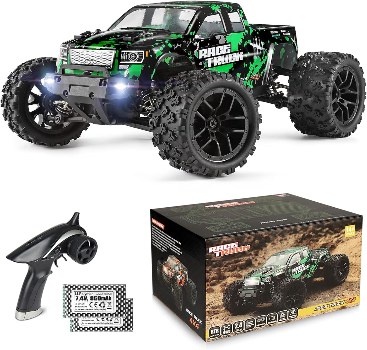 HBX 1:18 Auto a escala todo terreno a control remoto 18859E, 30+MPH...