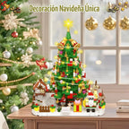Calendario de Adviento 2026, juego de bloques de construcción de árbol de
