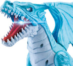 Robo Alive Dragón rugiente feroz juguete robótico alimentado por batería por Zuru (azul)