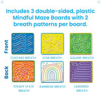 hand2mind Tableros de laberinto consciente, juguetes sensoriales táctiles para niños pequeños, artículos para aliviar la ansiedad, suministros de esquina tranquila, herramientas de regulación