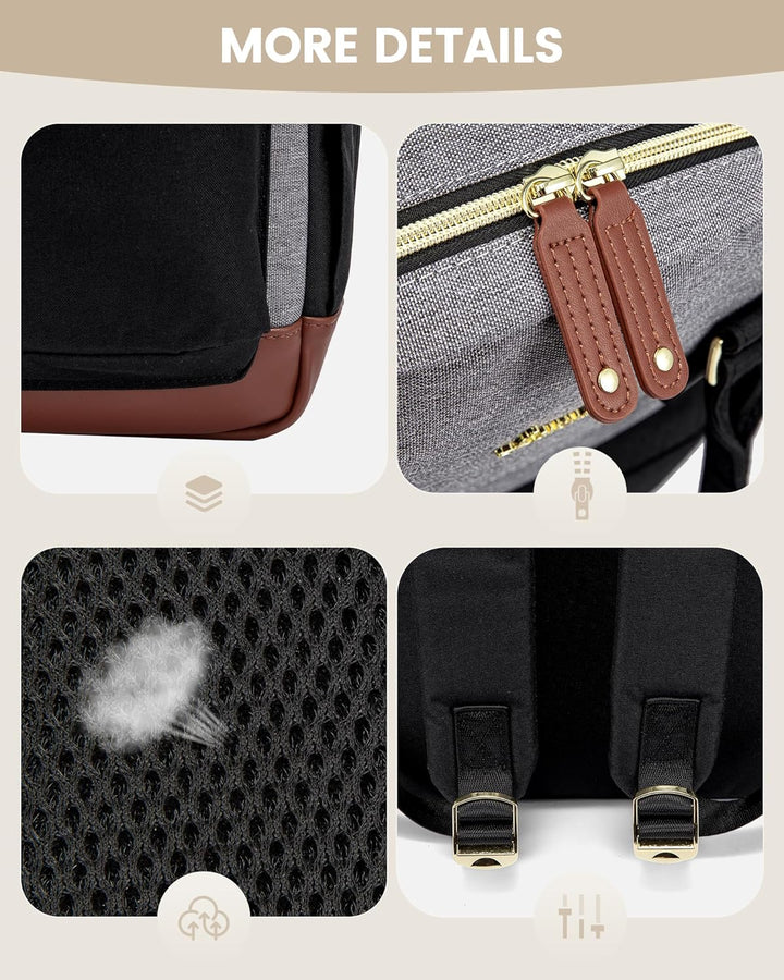 LOVEVOOK Mochila de viaje para laptop para mujer, bolsa antirrobo p...