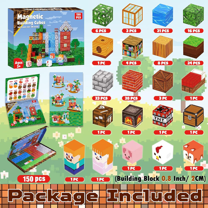 Goody King Bloques Magnéticos|Juego de 150 Bloques de Construcción...