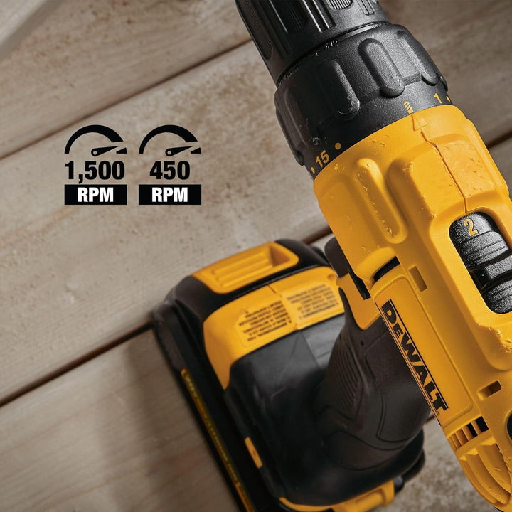 DEWALT Kit de combo de perforación inalámbrico de 20V MAX, 2-Herram...