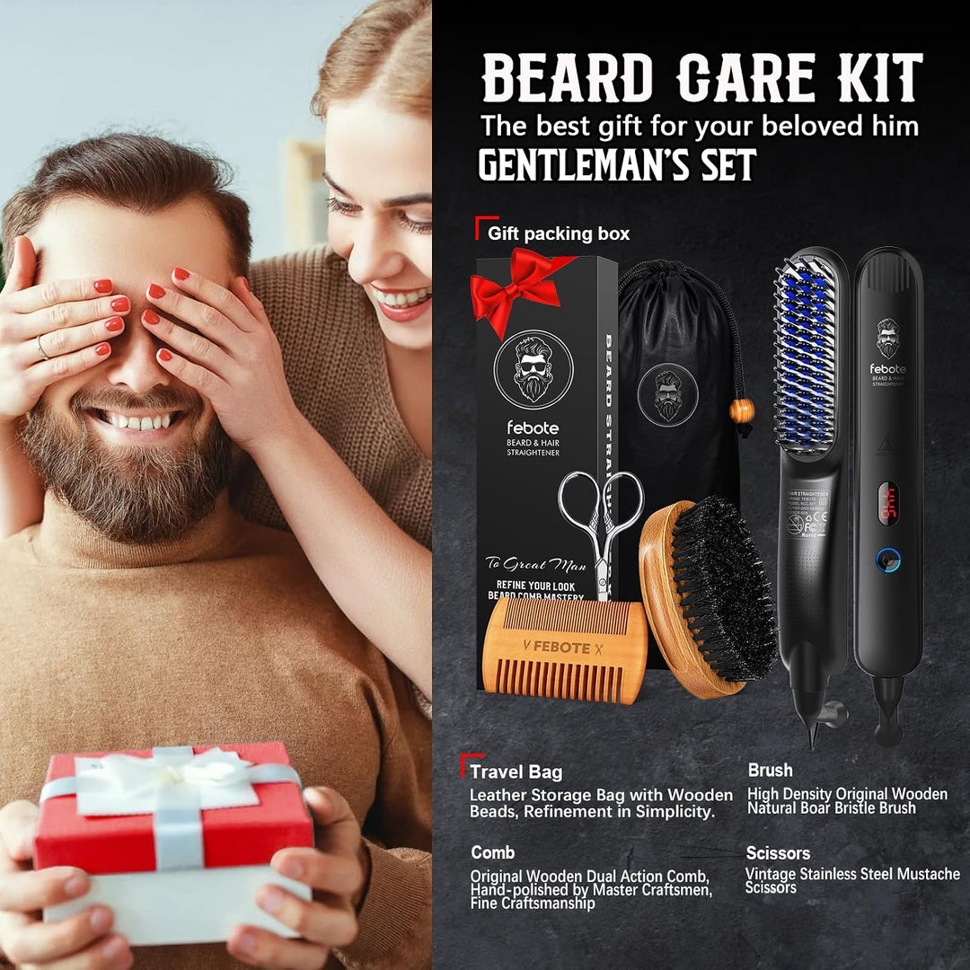 FEBOTE Innovation Alisador de Barba y Cabello para Hombres con Cepi...