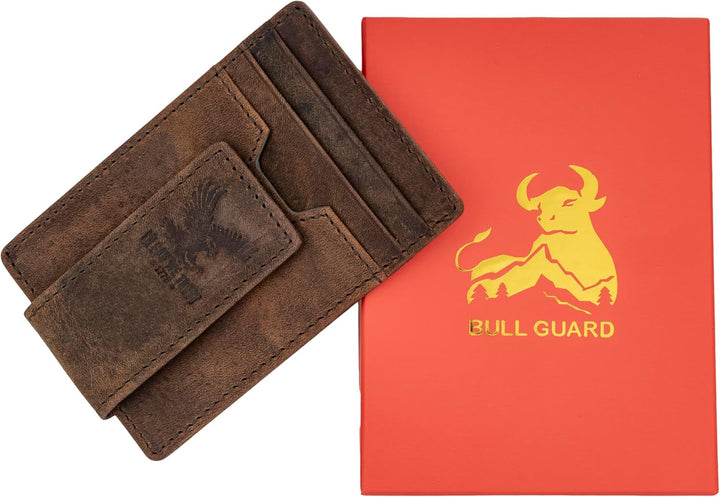 BULL GUARD Cartera magnética para hombre con clip para dinero, hech...