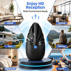 Antena interior, utilizada para la televisión inteligente, recibiendo